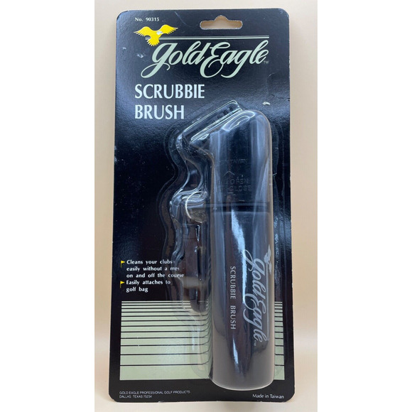 Vintage Gold Eagle Scrubbie Brush For Golf Clubs/Balls NEW - Picture 4 of 4